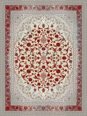 فرش 700 شانه وینتیج طلاکوب کد 5081 فردین